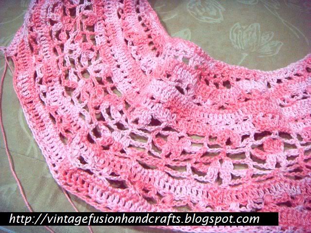 crochet little gal capelet for singapore air con mall