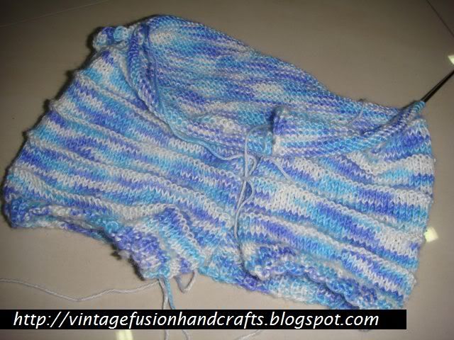 variegated striping baby boy cardigan knitting singapore