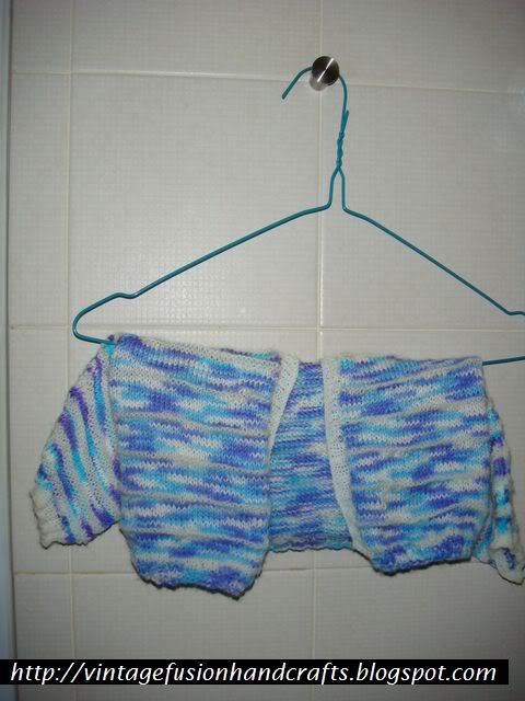 hand knitting for beginners cardigan wash and drying in Singapore