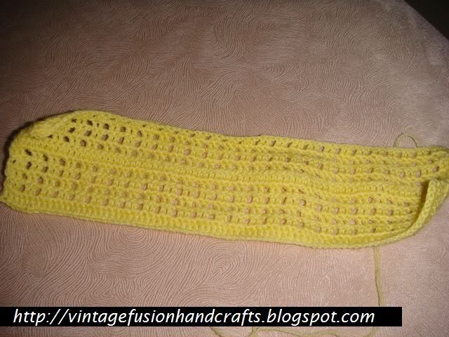 simple crocheted grid pattern