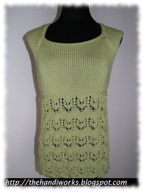 IK spring Summer 2006 Lotus Blossom handknit tank