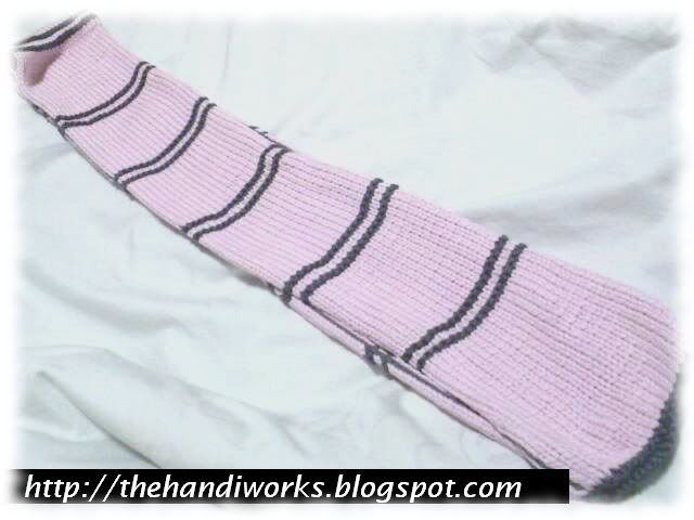 basic striped scarf knitting class singapore
