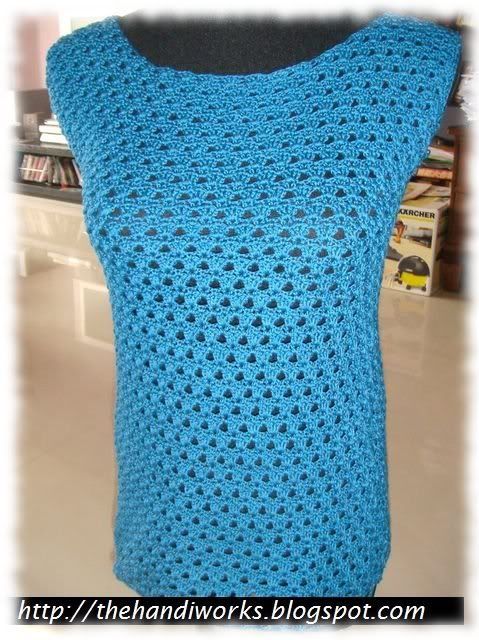 japanese symbol crochet tunic