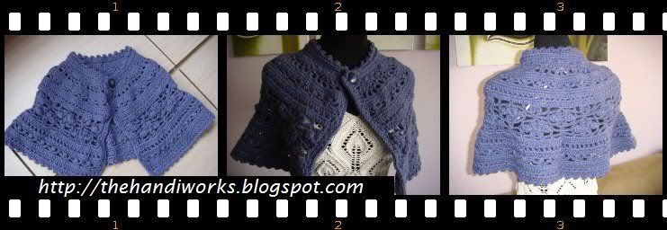 Interweave Knit crochet Chanson capelet 