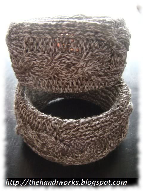 customized knitted fashion accessory bangle
