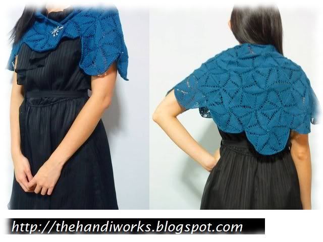 cotton hexagon knitting shawl for Singapore