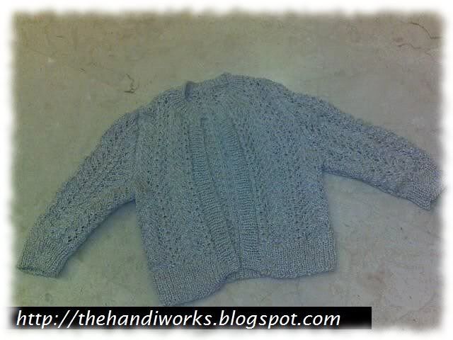 hand knit lace cardigan for singapore air con shopping centres