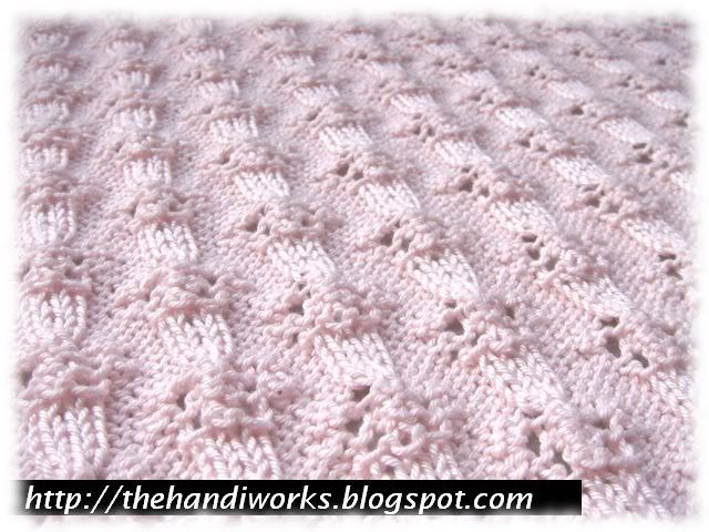 star eyelet pattern knitting