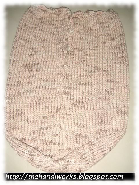 knitted baby cocoon hospital wrap