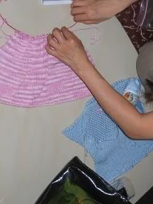 hand knitting baby items