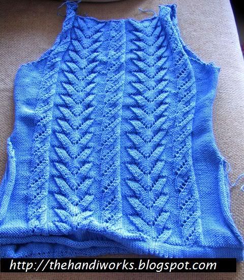 hand knit lacework female cotton summer tank top