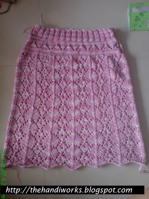 knitted toddler pinafore dress