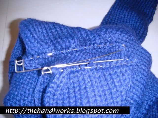 knitted hood grafting