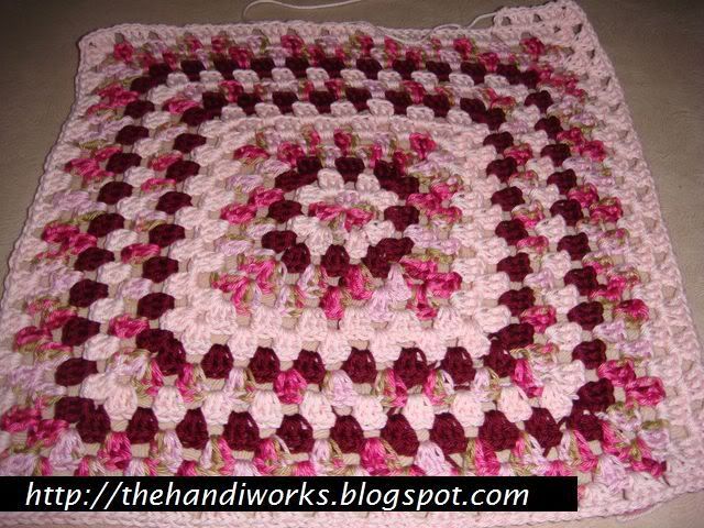 crochet in the round square