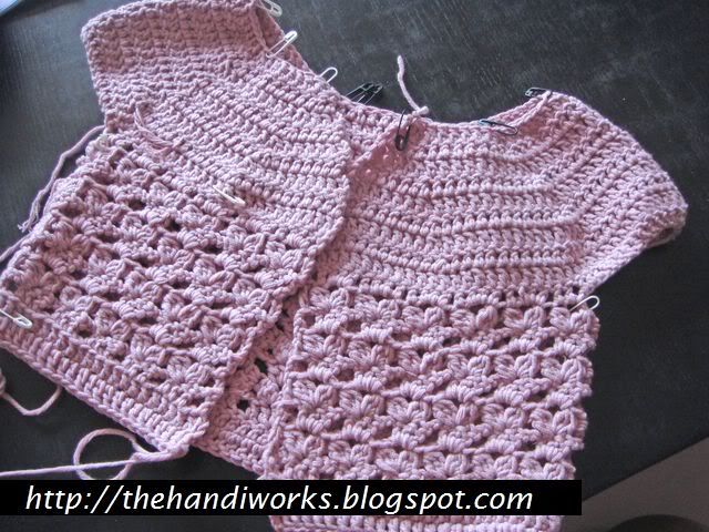 crocheted little girl mini cardigan lesson