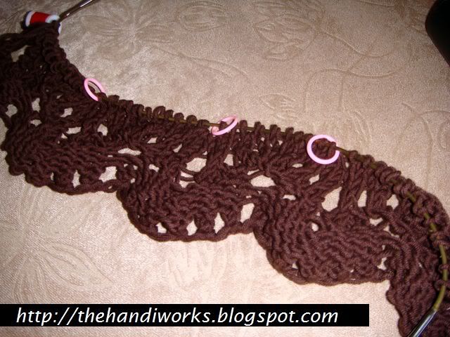 simple lace shawl knitting