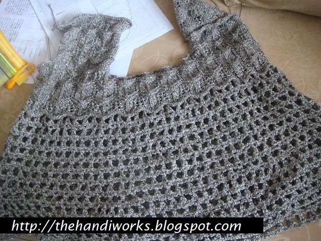 crochet knitted tunic WIP course singapore