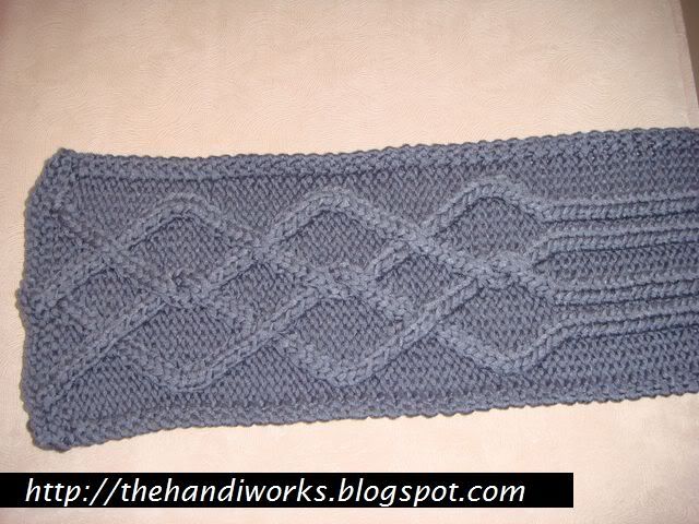 knitting cabled scarf pattern singapore