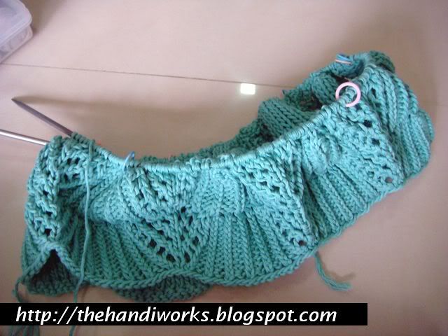 knitting in the round lace top