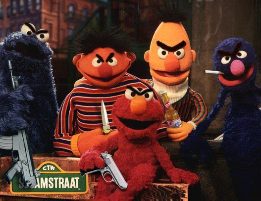  Elmo! Grover still seems kinda sweet, like your drunk 