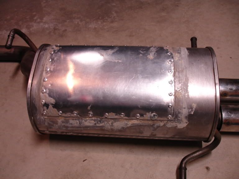 Noweld OEM muffler hack finished NASIOC