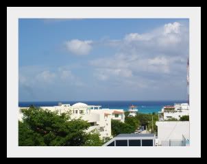 oceanview from the rooftop in Playa del Carmen