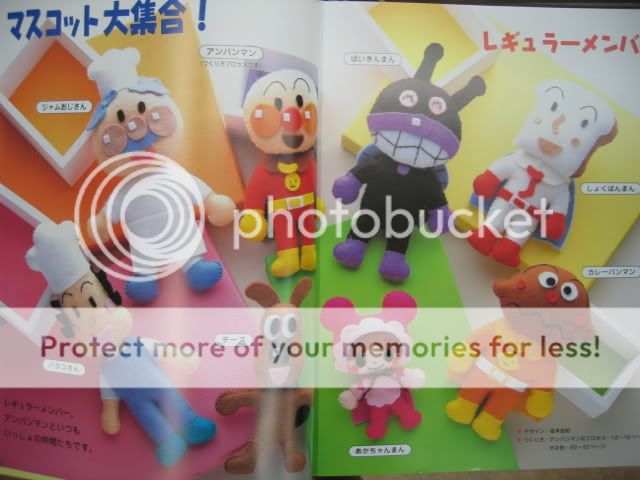 ANPANMAN FELT MASCOTS   Japanese Craft Book  