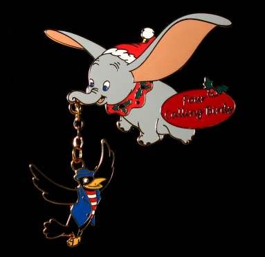 Disney 12 Days of Christmas DUMBO CALLING BIRDS PIN  