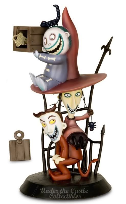 Disney Nightmare Before Christmas Big Figure LOCK SHOCK & BARREL Garden ...