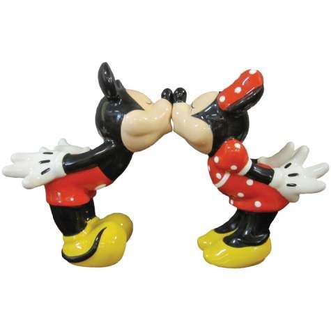 Westland Giftware s P Mickey Minnie Mouse Kissing Salt and Pepper Shakers Set