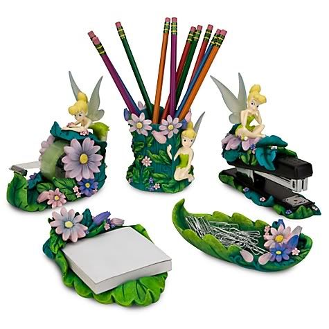 Disney Accessories TINKER BELL OFFICE DESK SET Cute ♥  