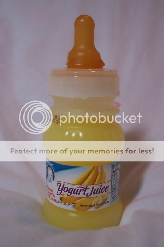   Banana Yogurt Bottle. My Orangutans are not a part of this auction