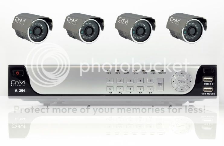 500GB H.264 CCTV SYSTEM RECORDER KIT HOME SECURITY BULL  
