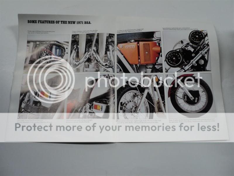 1971 BSA Motorcycle Brochure/Booklet  