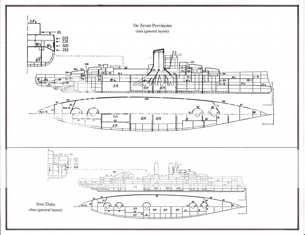 HMS Iron Duke late 38/39 emergency reconstruction in Battleship Vs ...