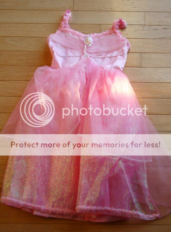 Girls Fantasy Play Barbie Pink Princess Ballerina Gown Costume 4 6X