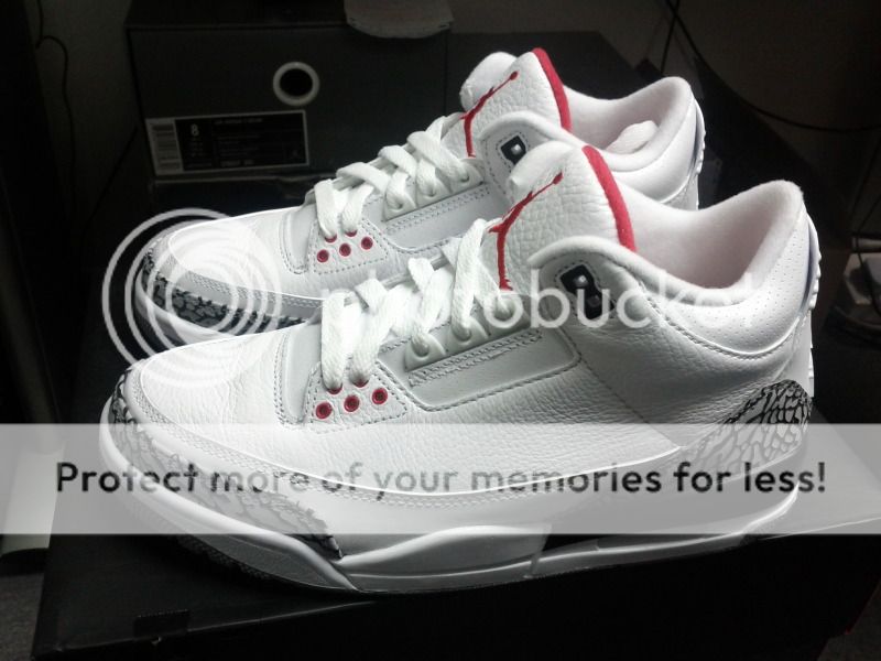 Air Jordan III 3 Retro 2011 White Cement US10 Mars IV XI V VI I New 